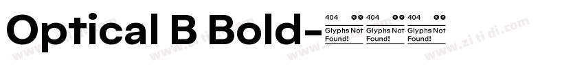 Optical B Bold字体转换